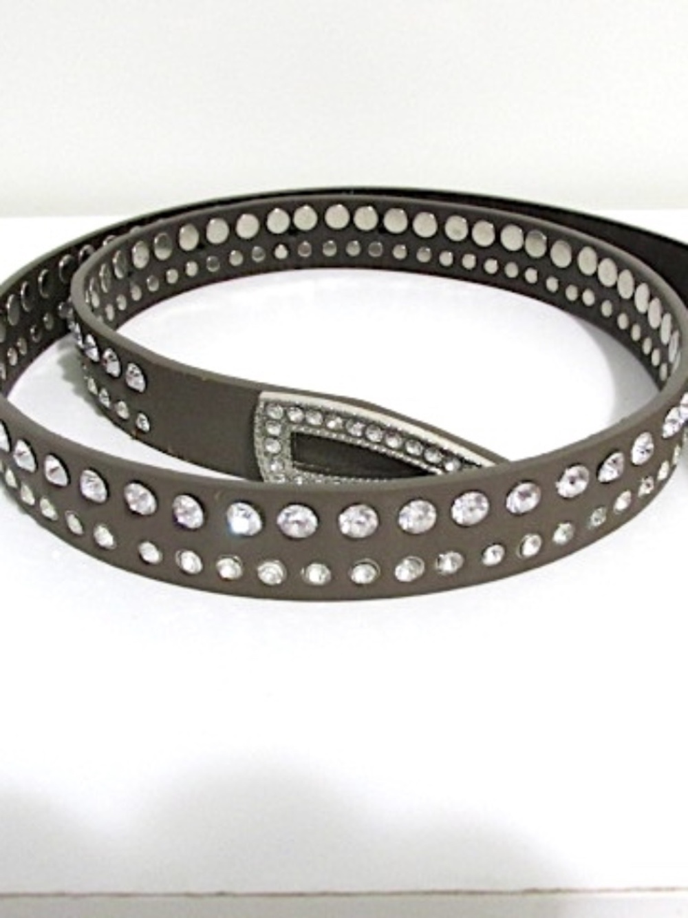 VTG Tan Rhinestone Belt